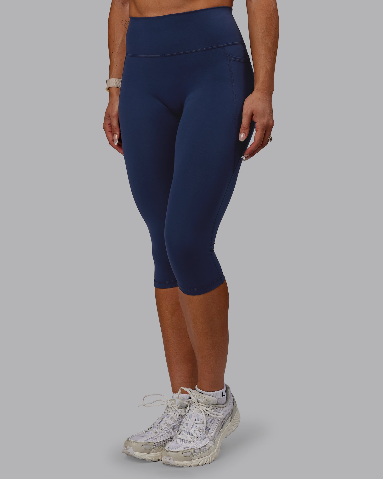 Fusion Ultra High-Rise 3/4 Legging Pockets - Future Navy