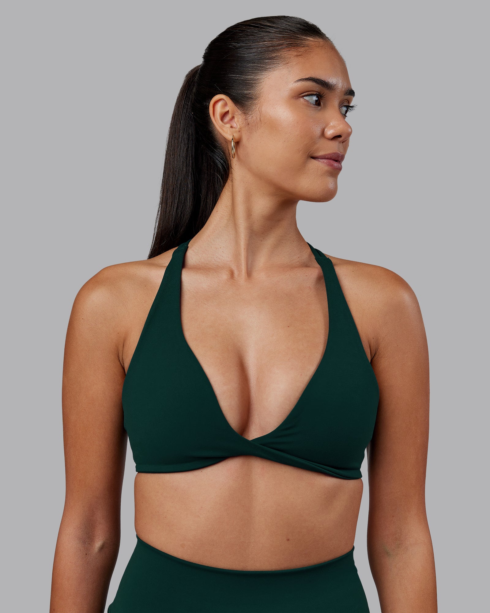Agile Sports Bra - Dark Moss