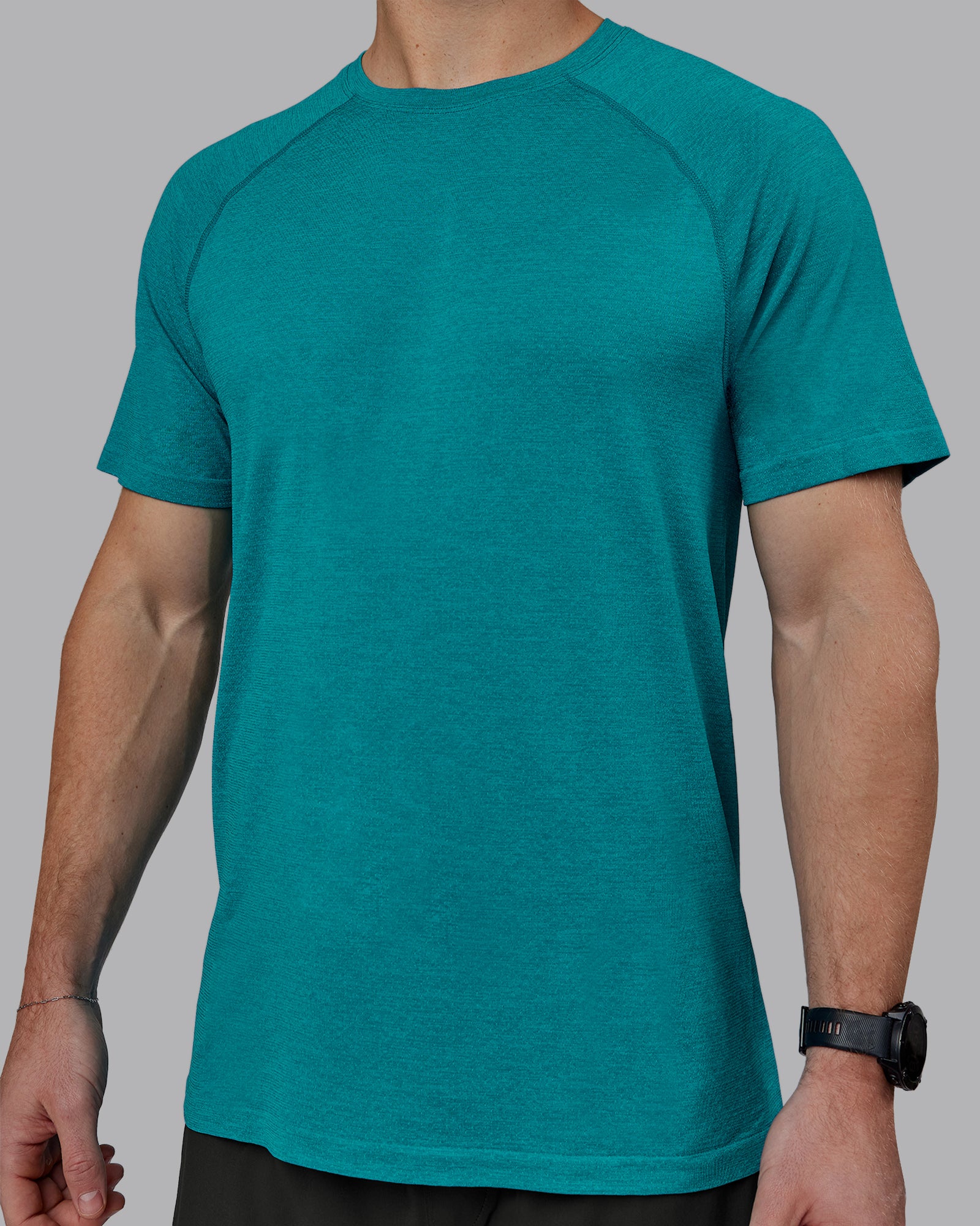 AeroFLX+ Seamless Tee - Blue Bird Marl