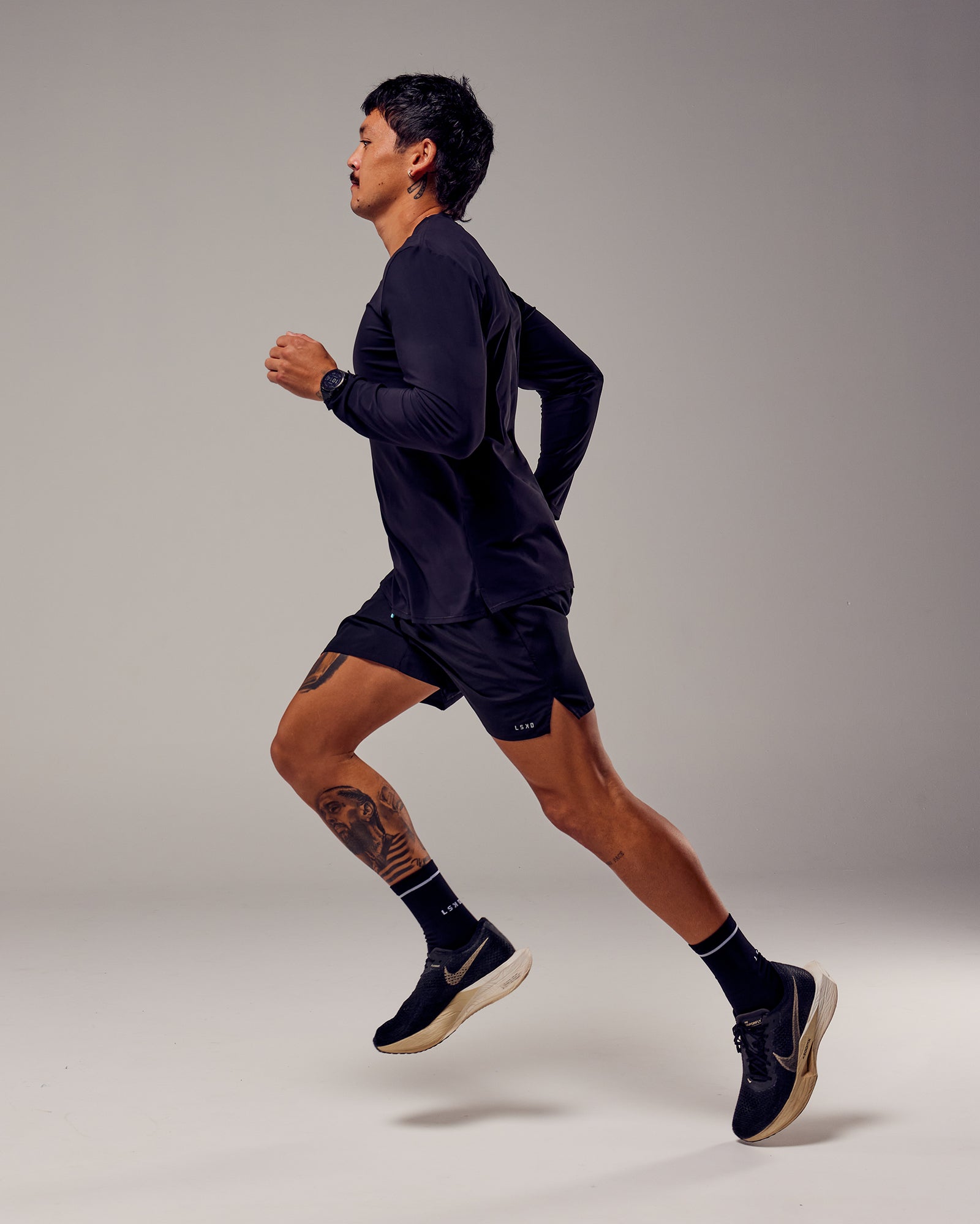 Pace 5" Lined Performance Short - Black-Retro Blue