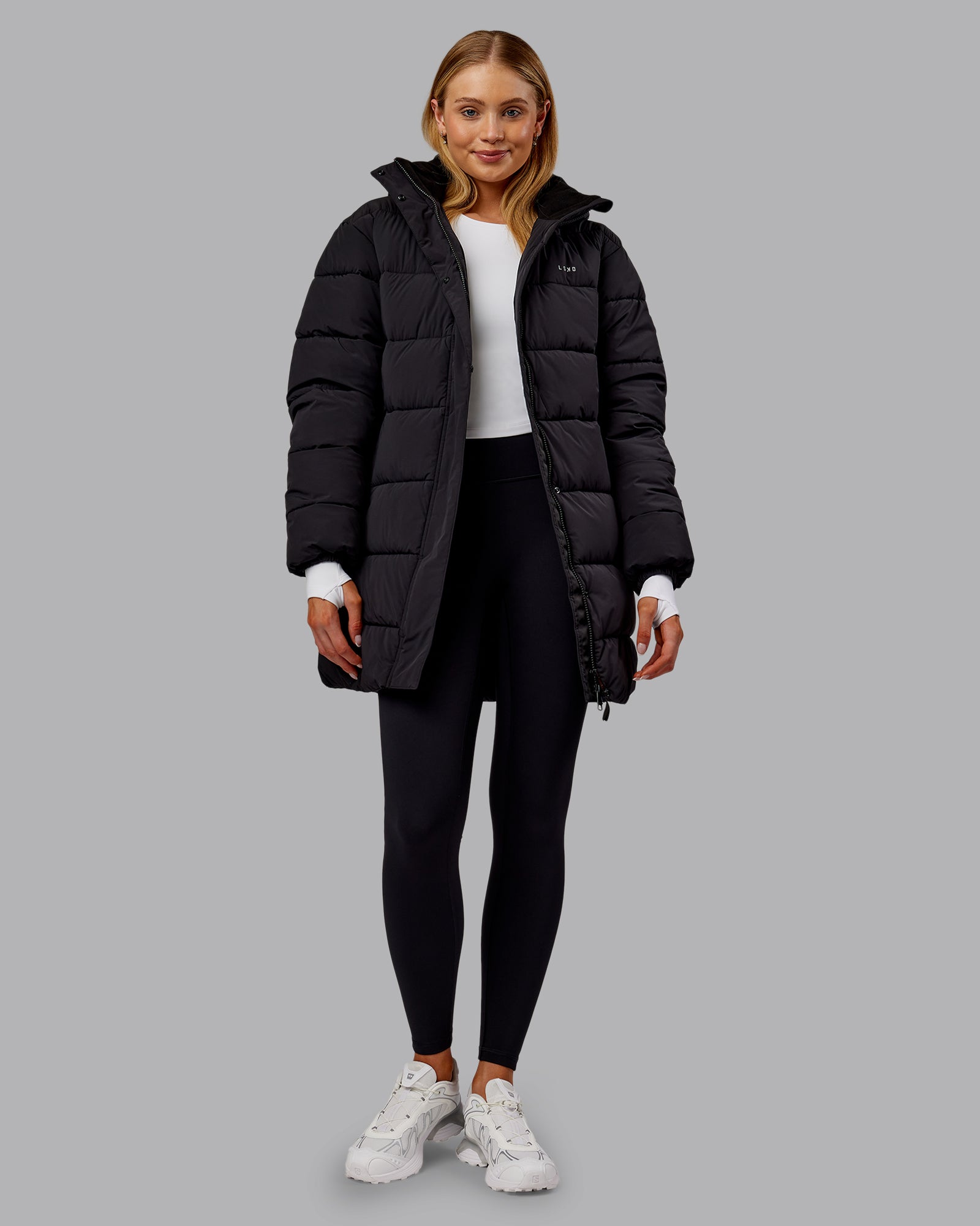 Go-To Puffer Long Jacket - Black
