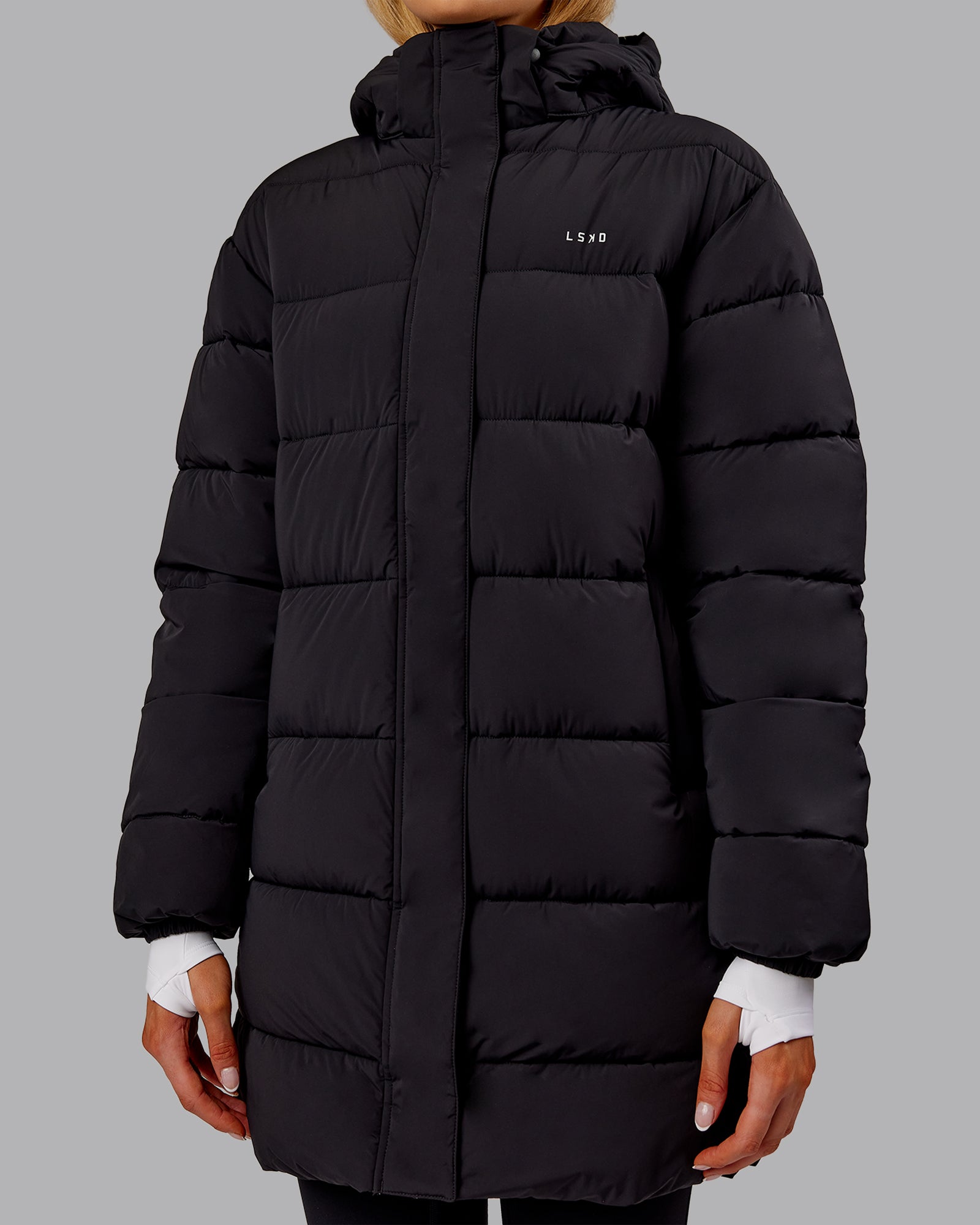 Go-To Puffer Long Jacket - Black